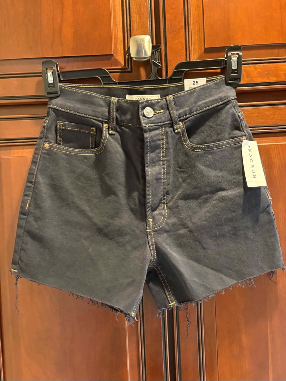 NWT PacSun 90s Girlfriend Shorts Stretch Dark Blue - 26